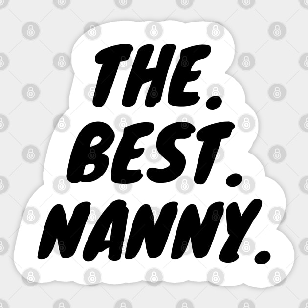 The Best Nanny Sticker by KarOO